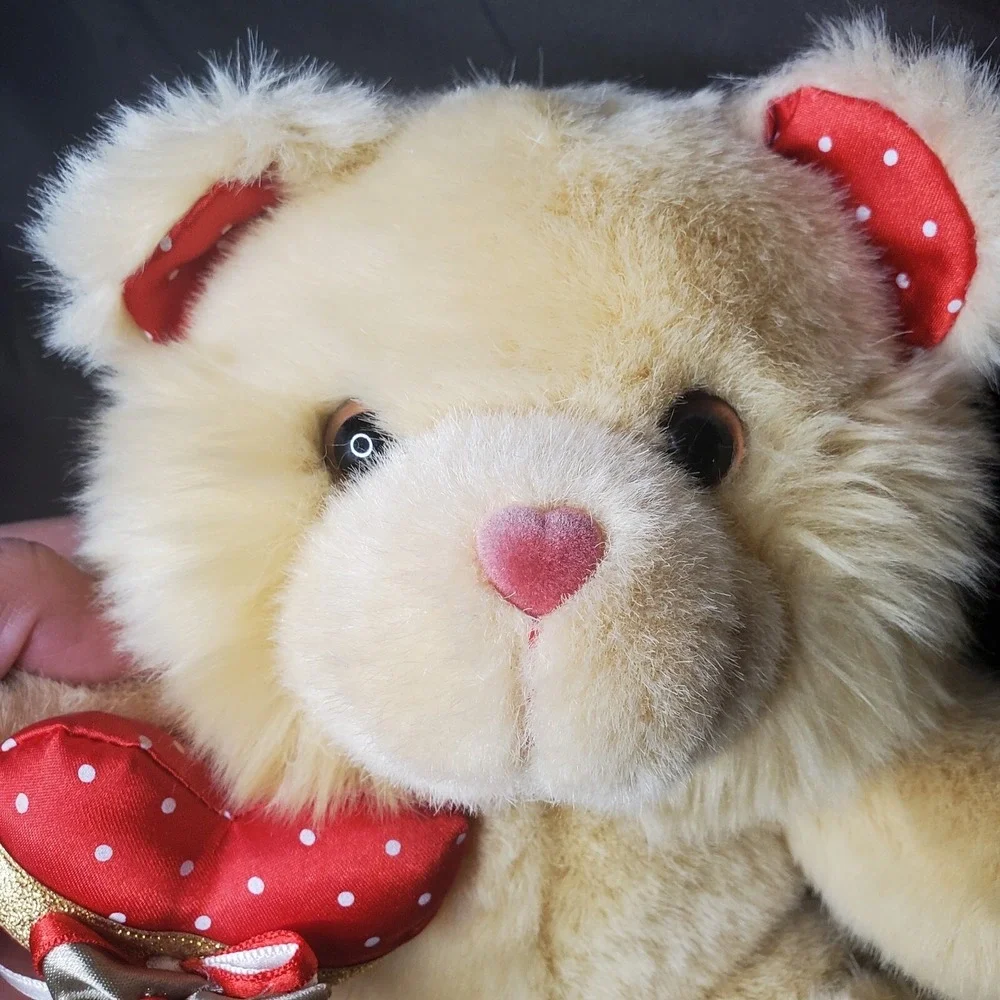 WalMart Valentine's Day Plush Stuffed Animal Beige 8